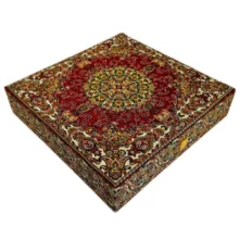جعبه ترمه ثمین ریزگل قرمز