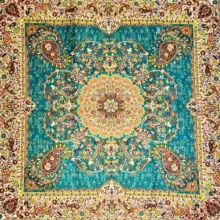 رومیزی ترمه افشار سبز 1در1(متر)