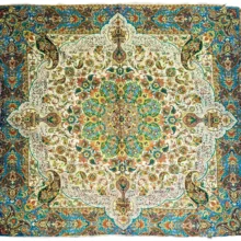 رومیزی ترمه ثمین لمه 1در1(متر)