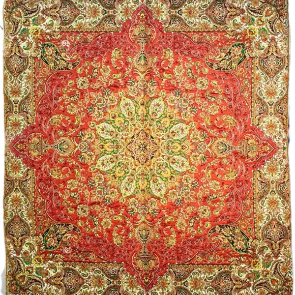 رومیزی ترمه ثمین قرمز